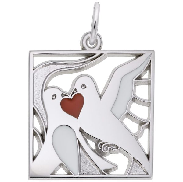 Two Turtle Doves Charm