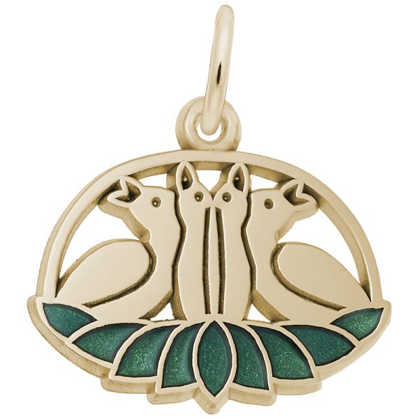 Four Calling Birds Charm