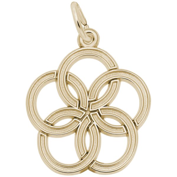 Five Golden Rings Charm