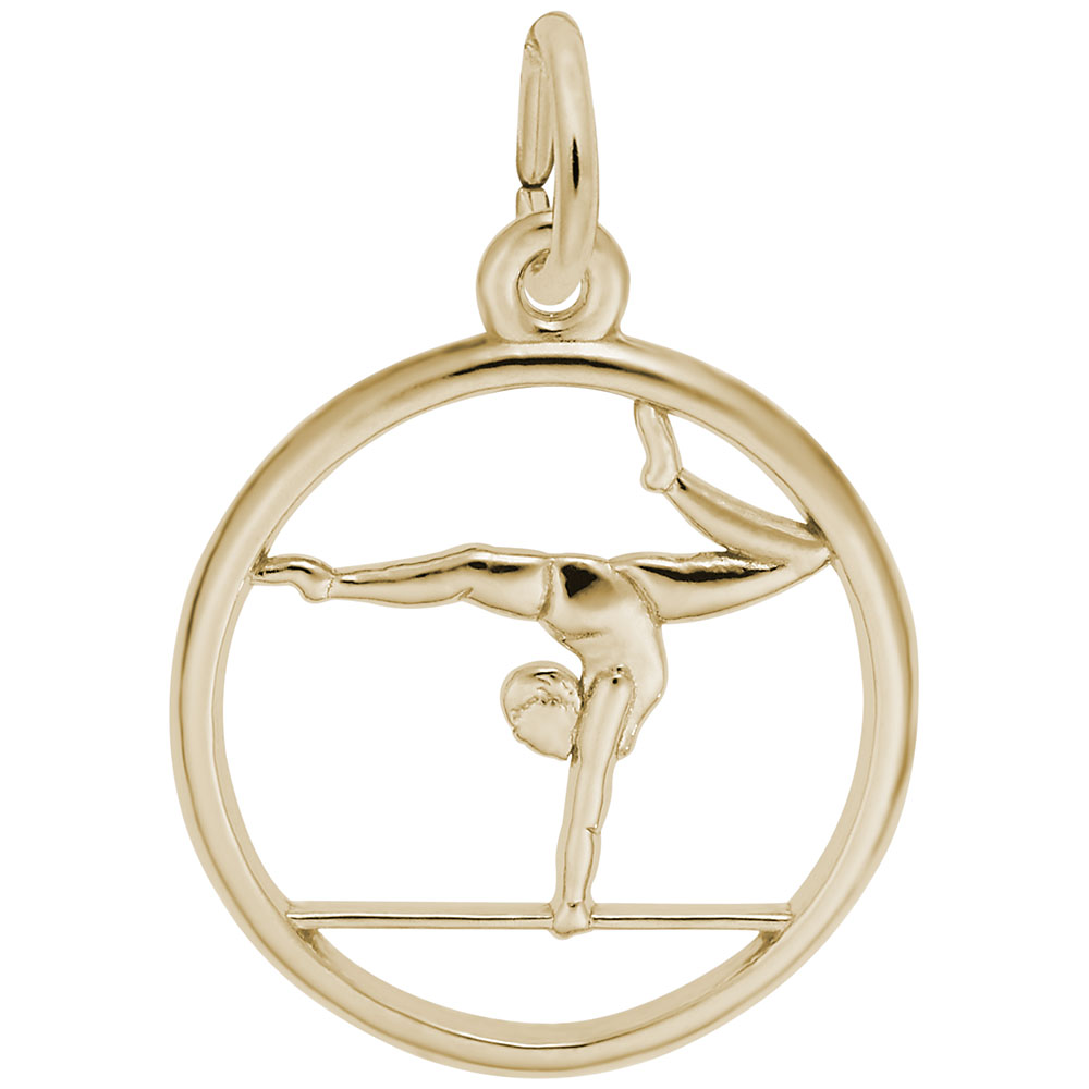 Gymnast on Balance Beam Charm - Image 1