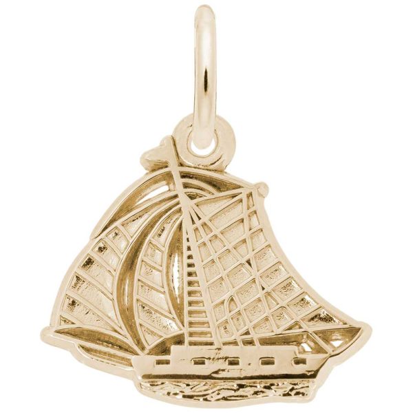 Detailed Sailboat Charm