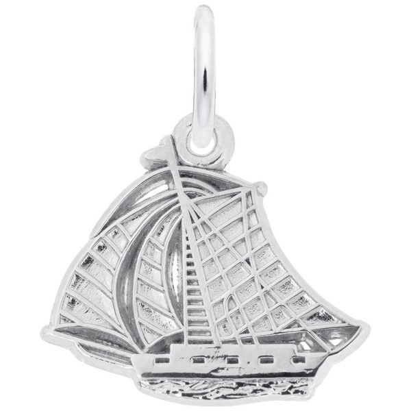 Detailed Sailboat Charm