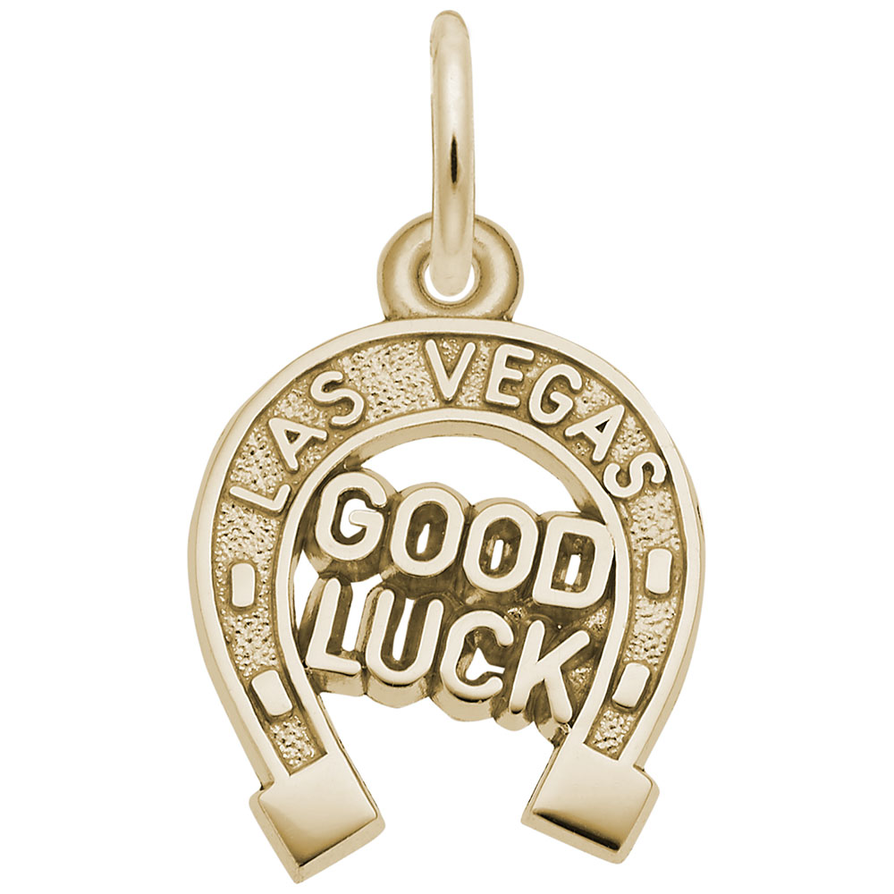 Las Vegas Good Luck Horseshoe Charm - Image 1