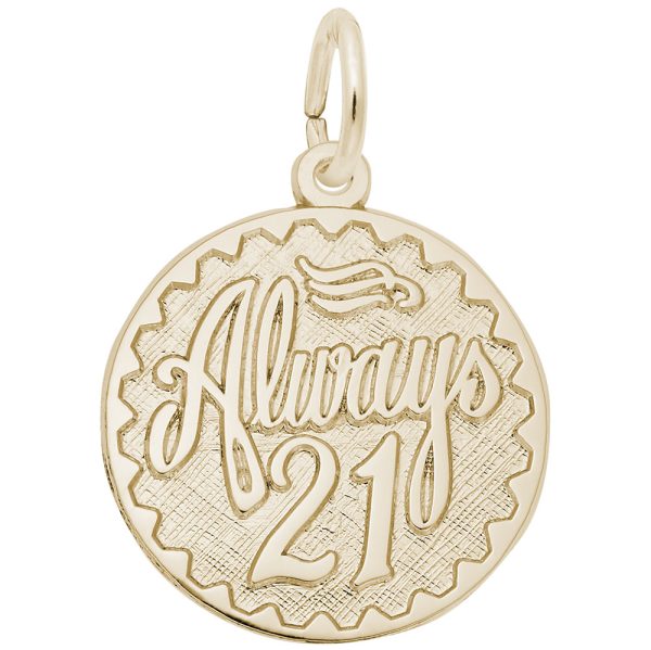 Always Twenty One Disc Charm