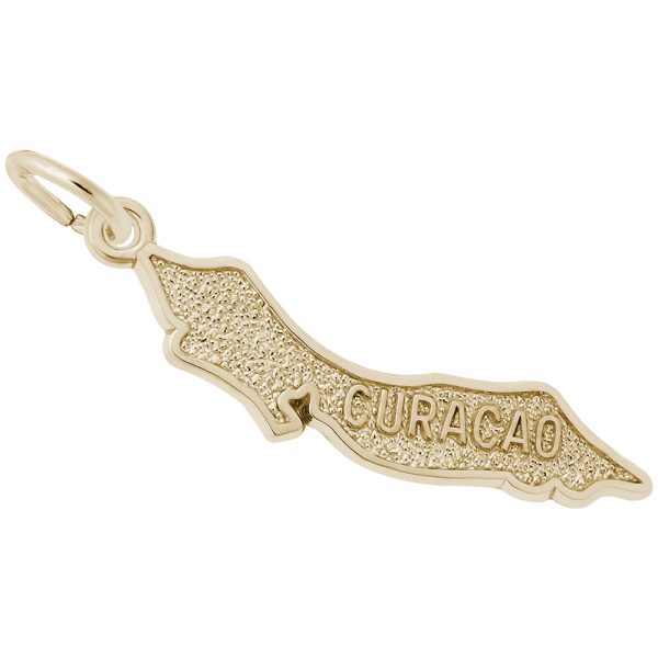 Curacao Map Charm