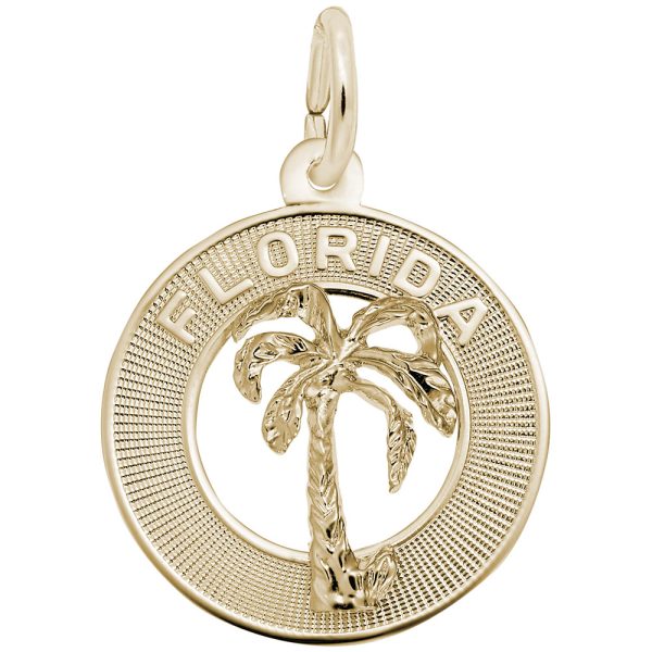 Florida Palm Tree Ring Charm