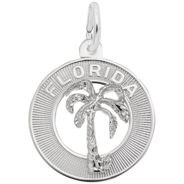 Florida Palm Tree Ring Charm
