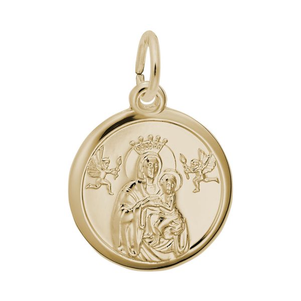 Madonna & Child Disc Charm