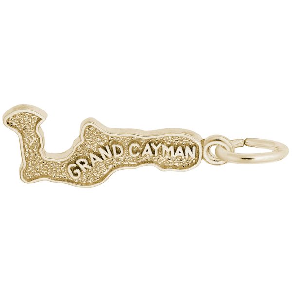 Grand Cayman Map Charm