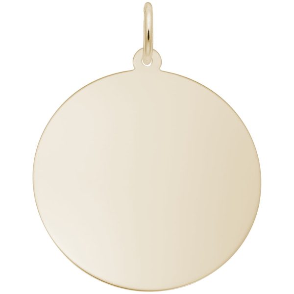 Double Extra Large Round Disc Charm