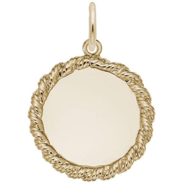 Extra Small Twisted Rope Disc Charm