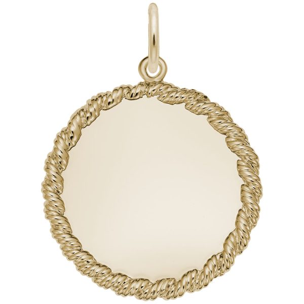 Medium Twisted Rope Disc Charm