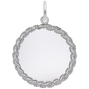 Medium Twisted Rope Disc Charm