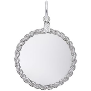 Large Twisted Rope Disc Charm