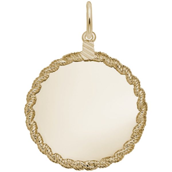 Extra Large Twisted Rope Disc Charm