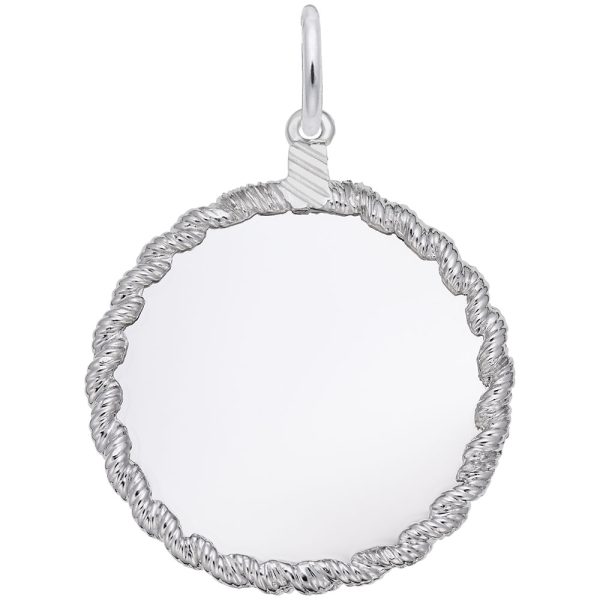 Extra Large Twisted Rope Disc Charm