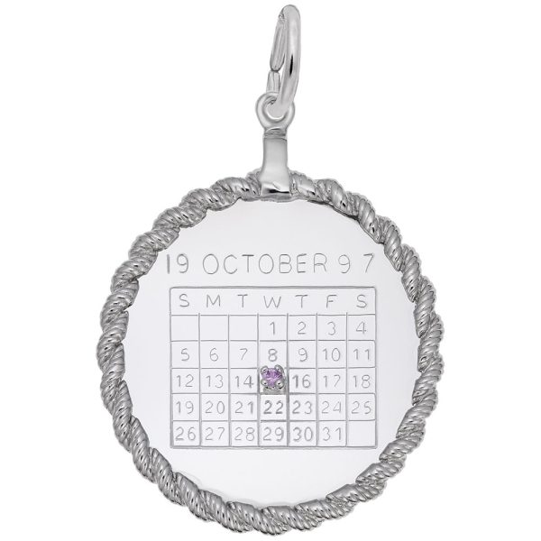 Calendar Twisted Rope Disc Charm