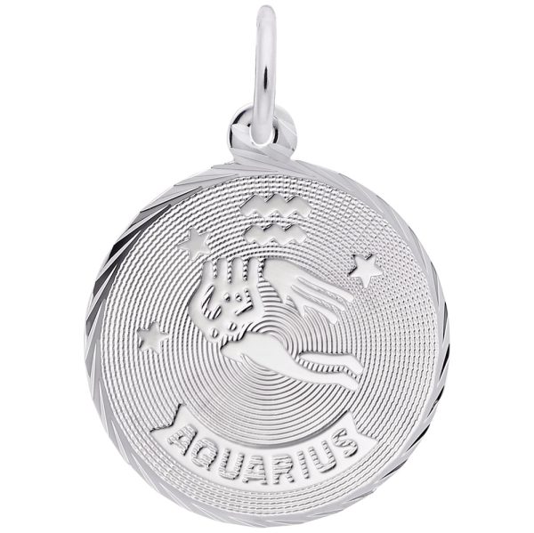 Aquarius Constellation Disc Charm