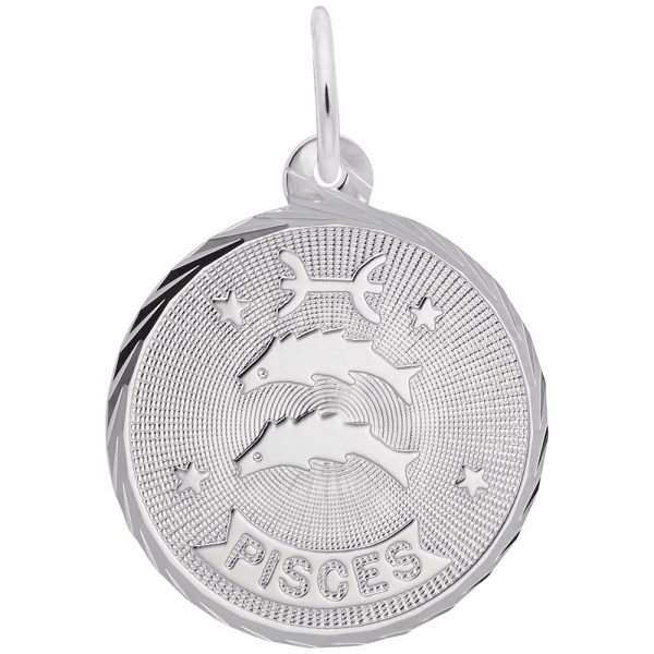 Pisces Constellation Disc Charm