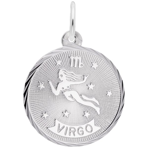 Virgo Constellation Disc Charm