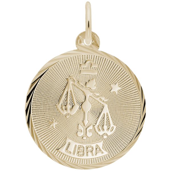 Libra Constellation Disc Charm