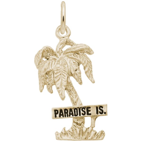 Paradise Island Palm Tree Charm