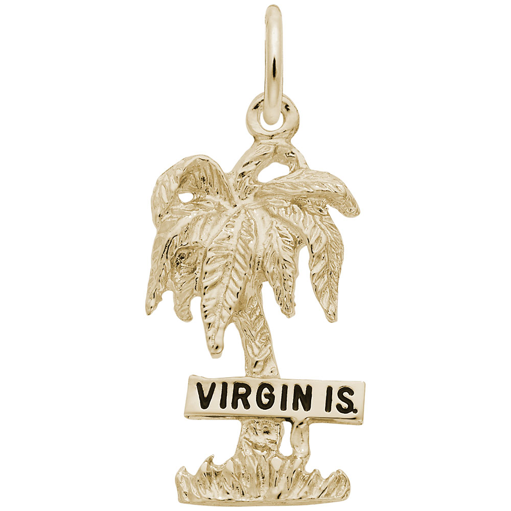 Virgin Islands Palm Tree Charm