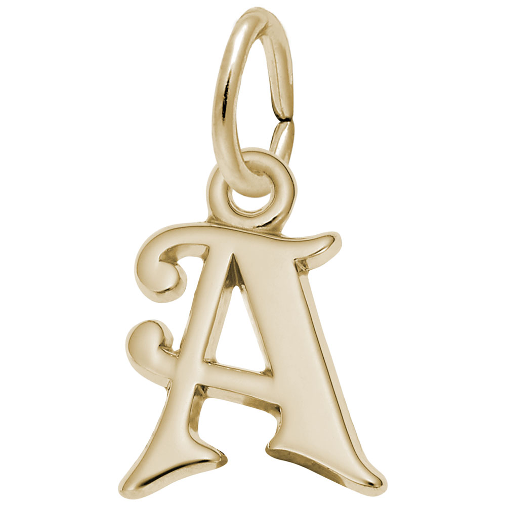 Curly Initial Charm Series - Image 1