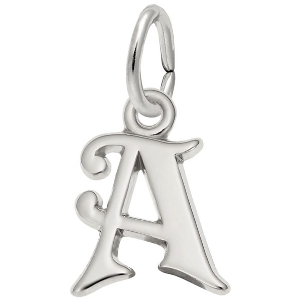 Curly Initial Charm Series