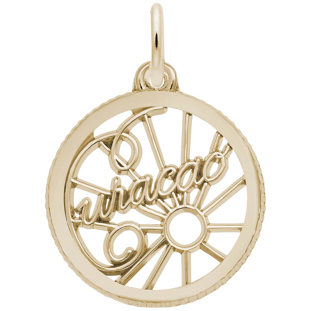 Curacao Script Open Disc Charm
