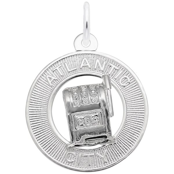 Atlantic City Slot Machine Ring Charm