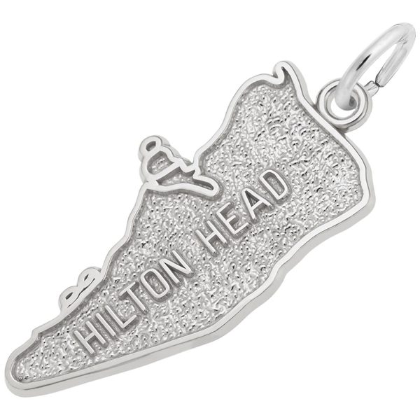 Hilton Head Map Charm