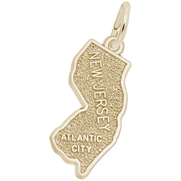 Atlantic City New Jersey Map Charm