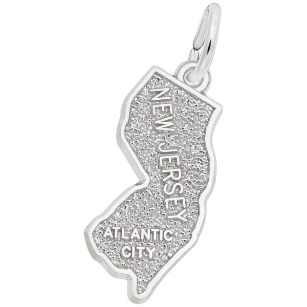 Atlantic City New Jersey Map Charm