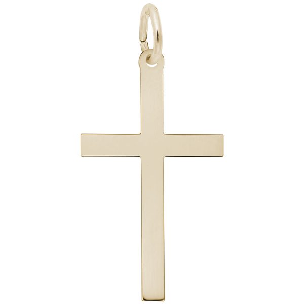 Large Plain Cross Charm