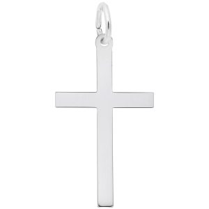 Large Plain Cross Charm