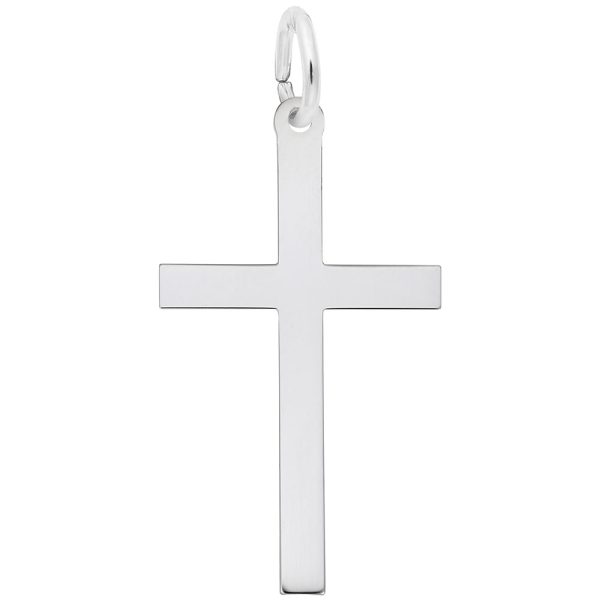 Large Plain Cross Charm