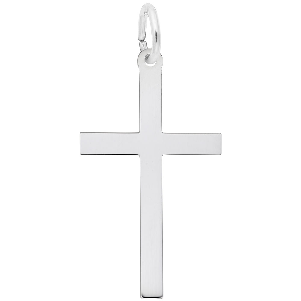 Large Plain Cross Charm