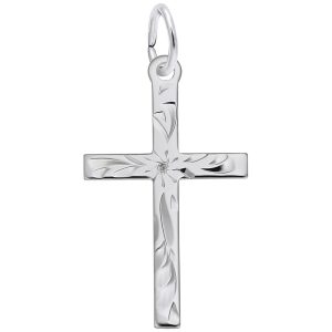 Medium Engraved Cross Charm