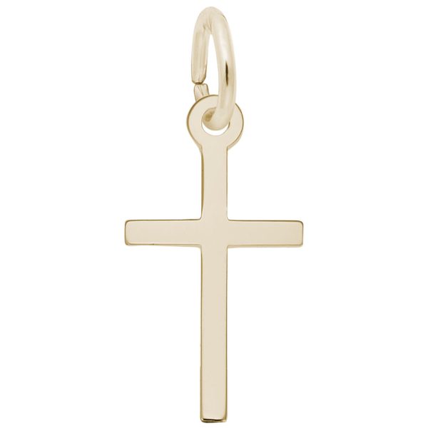 Small Thin Cross Charm