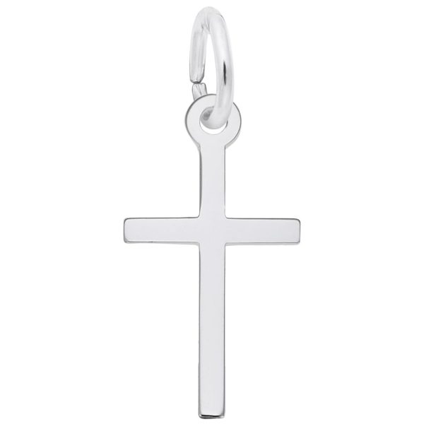 Small Thin Cross Charm
