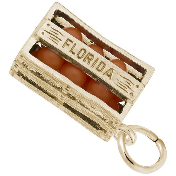 Florida Orange Crate Charm