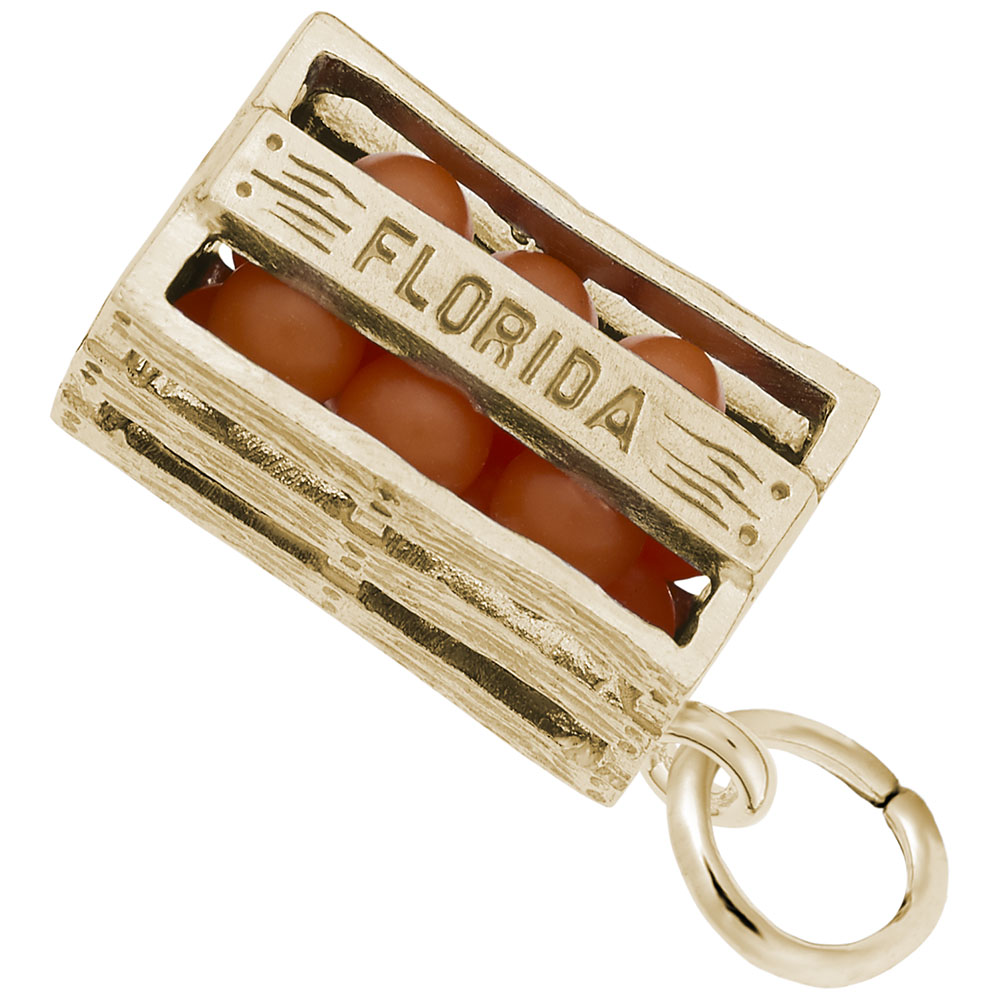 Florida Orange Crate Charm