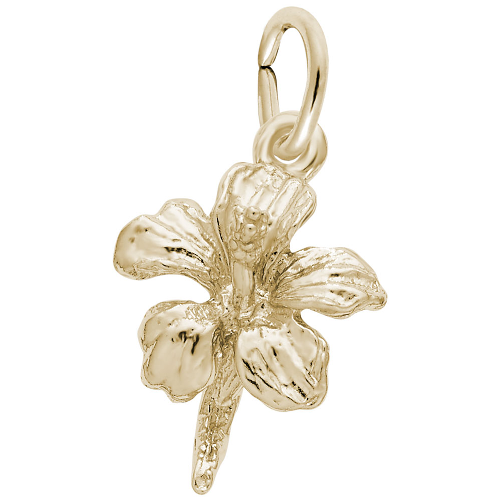 Hibiscus Flower Accent Charm