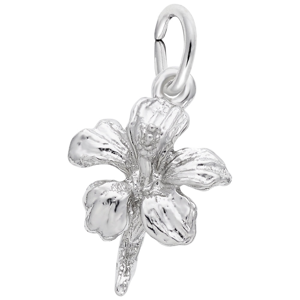Hibiscus Flower Accent Charm - Image 1