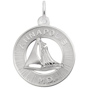 Annapolis MD Sailboat Ring Charm