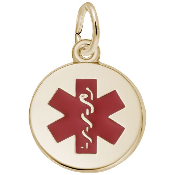 Small Medical Symbol Painted Charm
