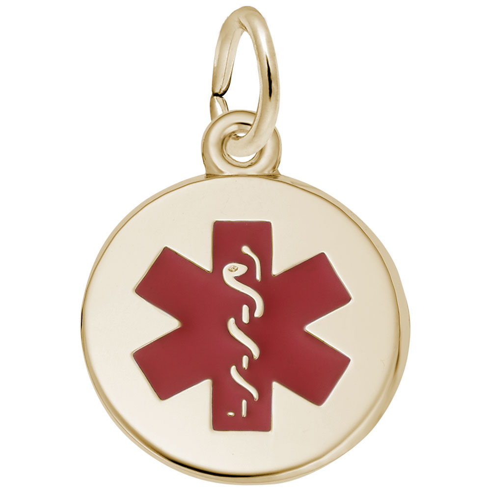 Small Medical Symbol Painted Charm - Image 1