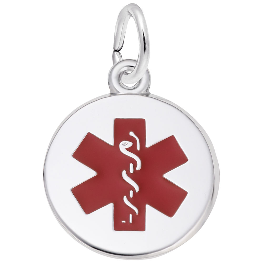 Small Medical Symbol Painted Charm