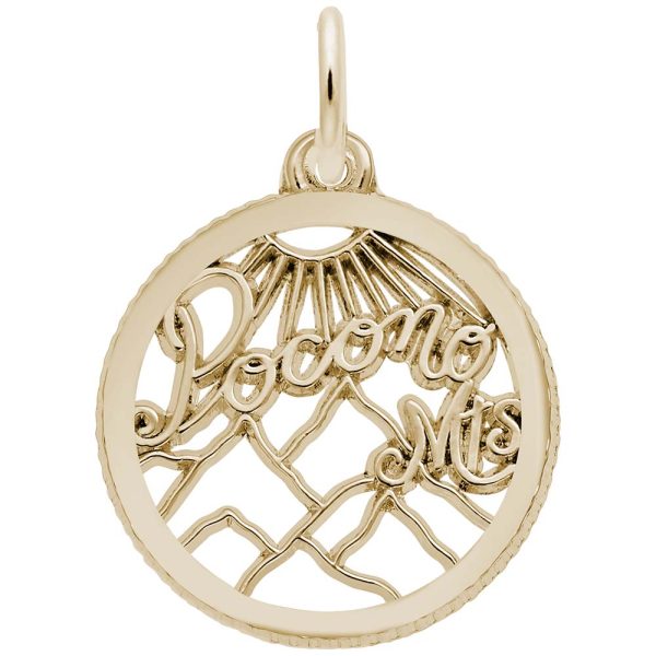 Pocono Mountains Disc Charm